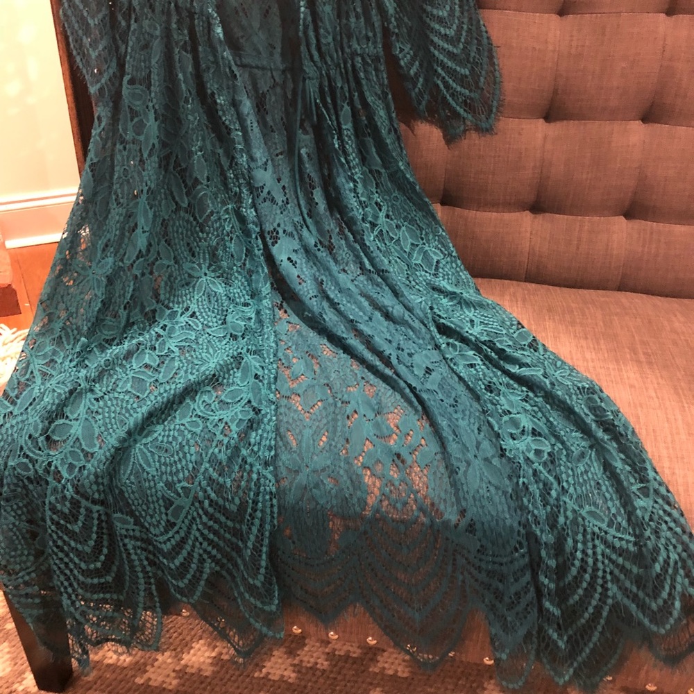 Beautiful turquoise swimsuit cover up